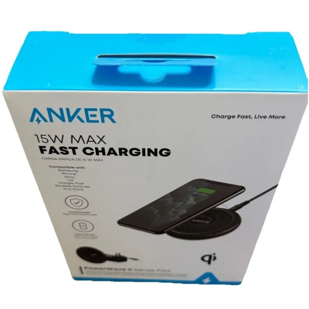 Anker PowerWave II Sense Pad 15W Fast Qi Wireless Charger